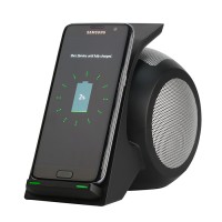 New product mini portable mini speaker with NFC wireless charger stand holder